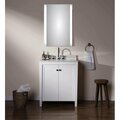 Kd Mobiliario Sidelit Mirror with Frosting on Left & Right Sides, White KD2754816